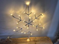 Led hanging snowflake