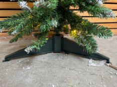6FT Frosted Pre-Lit Pencil Tree