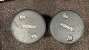 Force 12.5Kg Dumbbells x 2