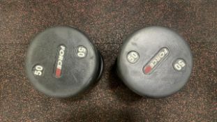 Force 50Kg Dumbbells x 2, No Reserve