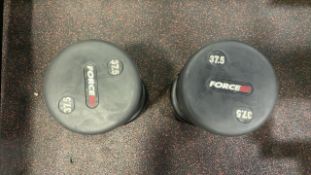 Force 37.5Kg Dumbbells x 2, No Reserve