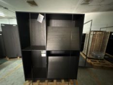 Tall Black Wood Display Unit, No Reserve