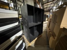 Tall Black Wood Unit No Reserve