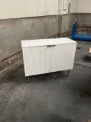 White Double Door Cabinet, No Reserve