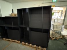 Tall Black Wood Display Unit, No Reserve