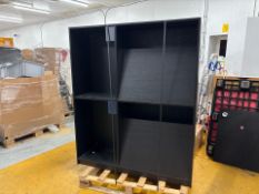 Tall Black Wood Display Unit, No Reserve