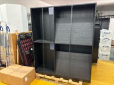 Tall Black Wood Display Unit - No Reserve