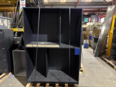 Tall Black Wood Unit No Reserve