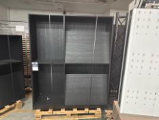 Tall Black Wood Display Unit, No Reserve