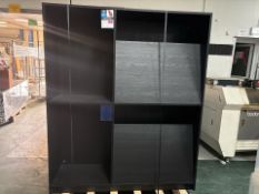 Tall Black Wood Display Unit- No Reserve