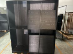 Tall Black Wood Display Unit, No Reserve