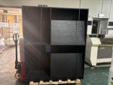 Tall Black Wood Display Unit - No Reserve