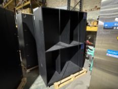 Tall Black Wood Unit No Reserve