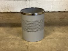 Silver Metal Waste Bin x4 - No Reserve