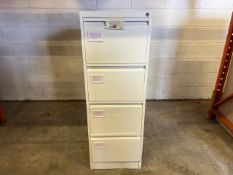 White Metal Filing Cabinet - No Reserve