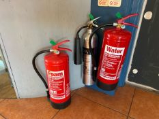 Assorted Fire Extinguishers x3