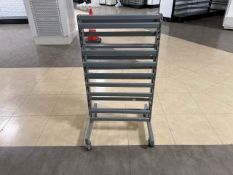 Metal Display Rack On Wheels