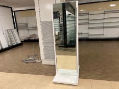 Large Mirror With White Wooden Frame