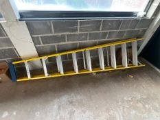 9 Step Yellow Metal Ladder