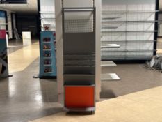 Double Sided Grey Metal Display Unit