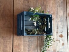 Crate Floral Wall Decor