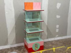Pink And Blue Clinique Display Stand