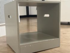 Rustic Grey Storage And Display Cube