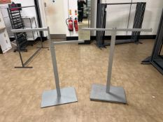 Silver Metal Display Frames x2