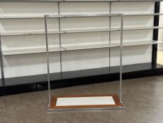 Wood Effect And Chrome Hanging Rack