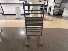 Metal Display Rack On Wheels