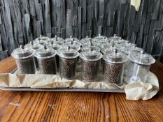 Tray Of Assorted Salt And Pepper Pots