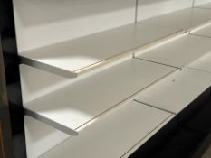 White And Grey Shelves x 10