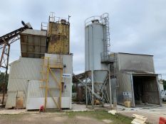 Complete Concrete Mixing Building Approximate Dimensions: Height - 20M; Width - 30M; Depth - 7M