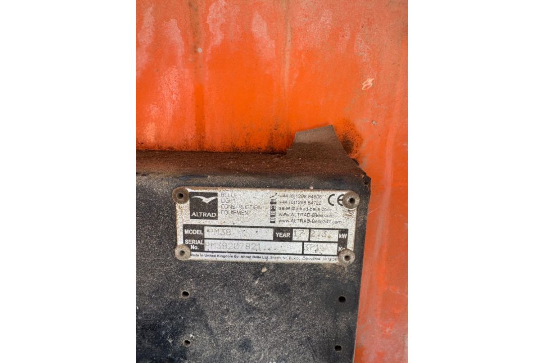 Belle PM38 Premier Site Mixer Yanmar L40 engine year of manufacture 2017 serial number: PM38207821 - Image 6 of 9