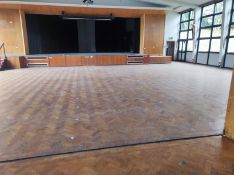 Pallet Of Parquet Flooring Each pallet of flooring contains roughly 40sqm  there is a forklift on s