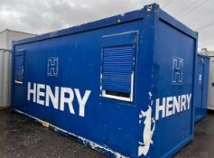 20ft Site Welfare Office Contents of cabin included Lighting, heating and power installed deliver