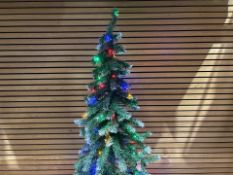 7FT Pre-Lit Frosted Tree