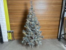 Pre-Lit Premium Tree Grey With Holographic Foil