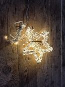 Warm white LED Star Curtain 9 Stars