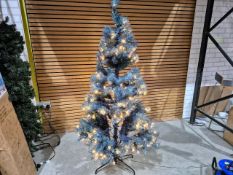6ft Prelit Premier Navy Holographic Foil