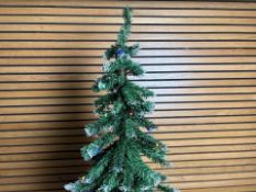 7FT Pre-Lit Frosted Tree