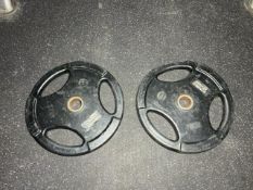 Pair Of Rubber 20kg Hammer Strength Plates - No Reserve