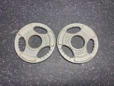 Pair Of 1.25kg Metal Body Power Plates - No Reserve