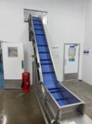 Infeed elevator + vibrating pan