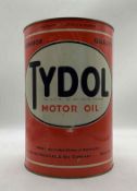 1930's Tydol Five Quart Oil Can NOS