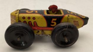Marx Tin Litho Race Car w/ Driver