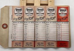 Dozens of 1950's Veedol Flying A Oil Change Reminders