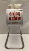 Enjoy-A-Cone Soda Fountain Counter Dispenser
