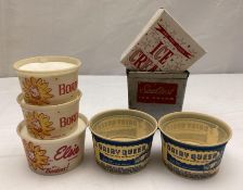 Sealtest Ice Cream Carton Dispenser and Dairy Queen/Borden Cartons