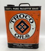 TROCO 2 Gallon Oil Can w/ Racing Flags Tulsa, OK